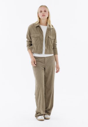 MARLENE WIDE  - Stoffhose - 4514 olive stone