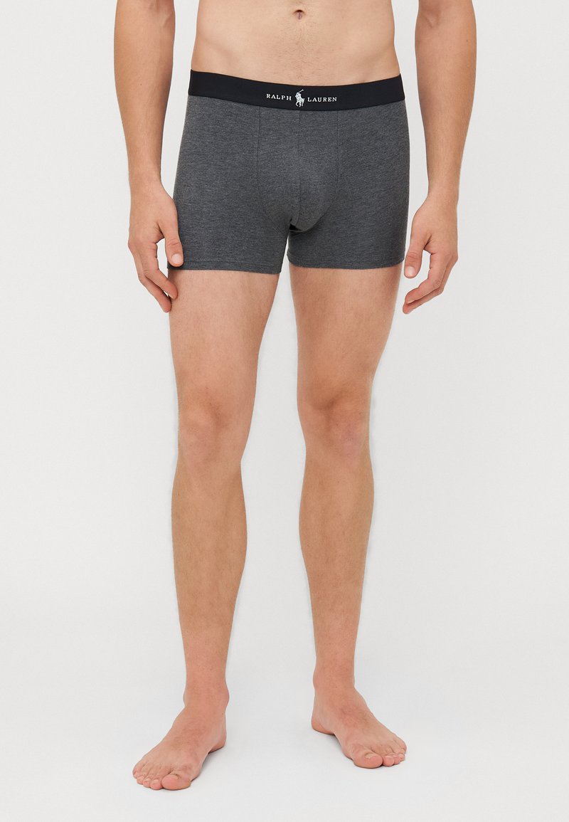 Donkergrijze katoenen boxershorts met een zwarte tailleband waarop het "Ralph Lauren"-logo in het wit gecentreerd staat. Ontworpen voor een aansluitende pasvorm.