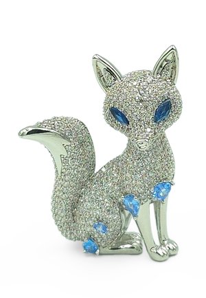 SHINY FOX - Spilla - blau weiss silver-coloured