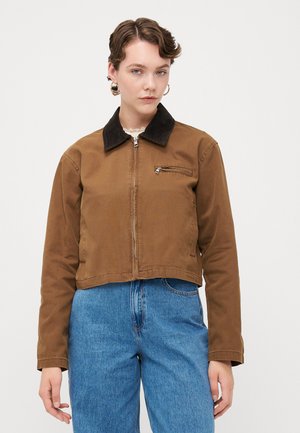 ONLCAVA COLLAR JACKET - Veste légère - bistre/chocolate torte