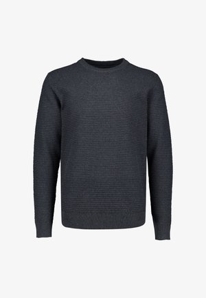 Lindbergh, LINDBERGH STRUCTURE O-NECK KNIT L/S - Neule - charcoal