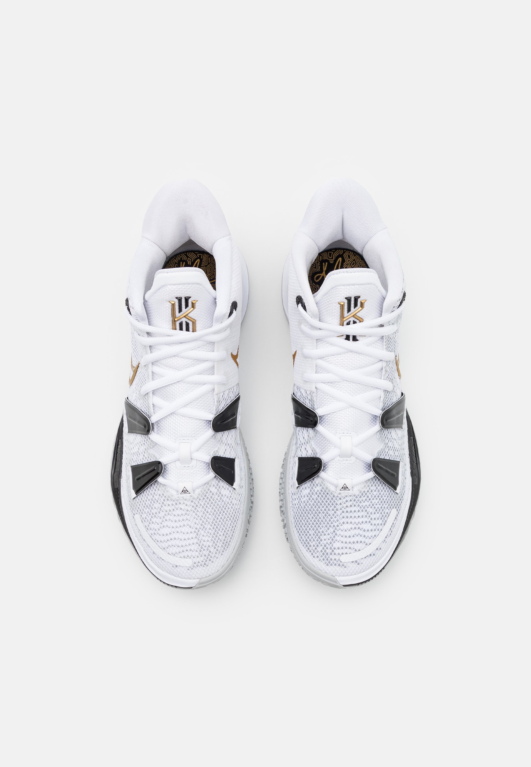 Nike Performance KYRIE 7 - Basketbalschoenen - white/metallic  gold/black/grey fog/wit - Zalando.nl