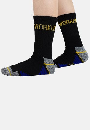 Yuhu, ARBEITS-ANTI-RUTSCH 5ER PACK - Socks - schwarz