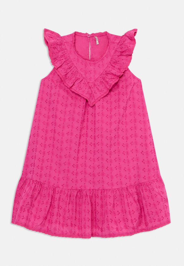 KMGMARGOT LIFE EMBROIDERY DRESS - Day dress - fuchsia