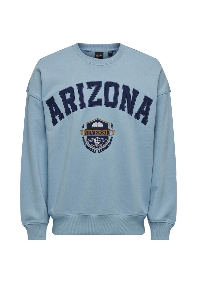 Only & Sons LAW LIFE VINTAGE - Felpa - hellblau