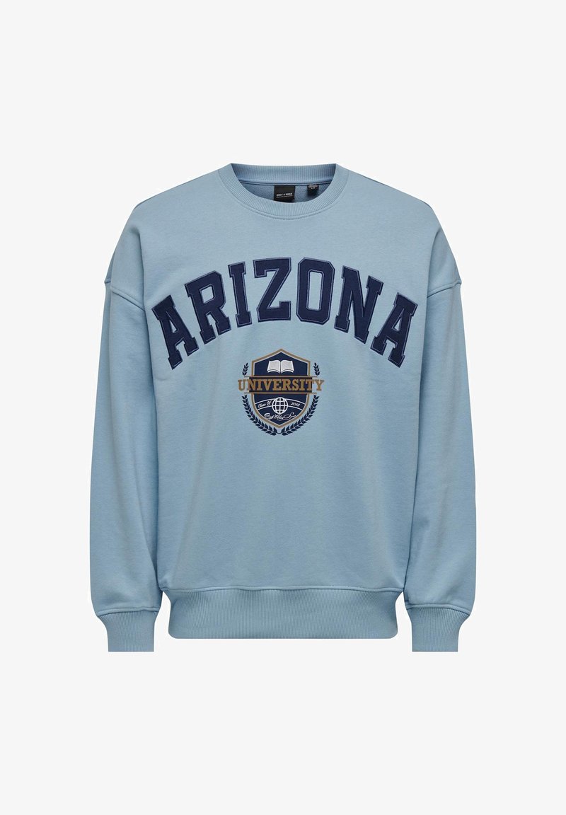 Only & Sons LAW LIFE VINTAGE - Felpa - hellblau