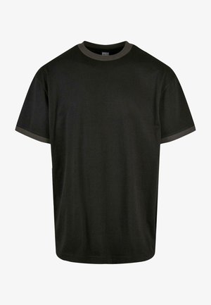 Urban Classics RINGER TEE - Paprasti marškinėliai - blackbird black