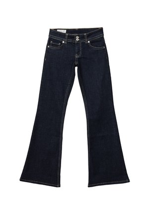 LOW-RISE BELL BOTTOM WITH TWO METAL BUTTONS  - Jeans Bootcut - dark blue