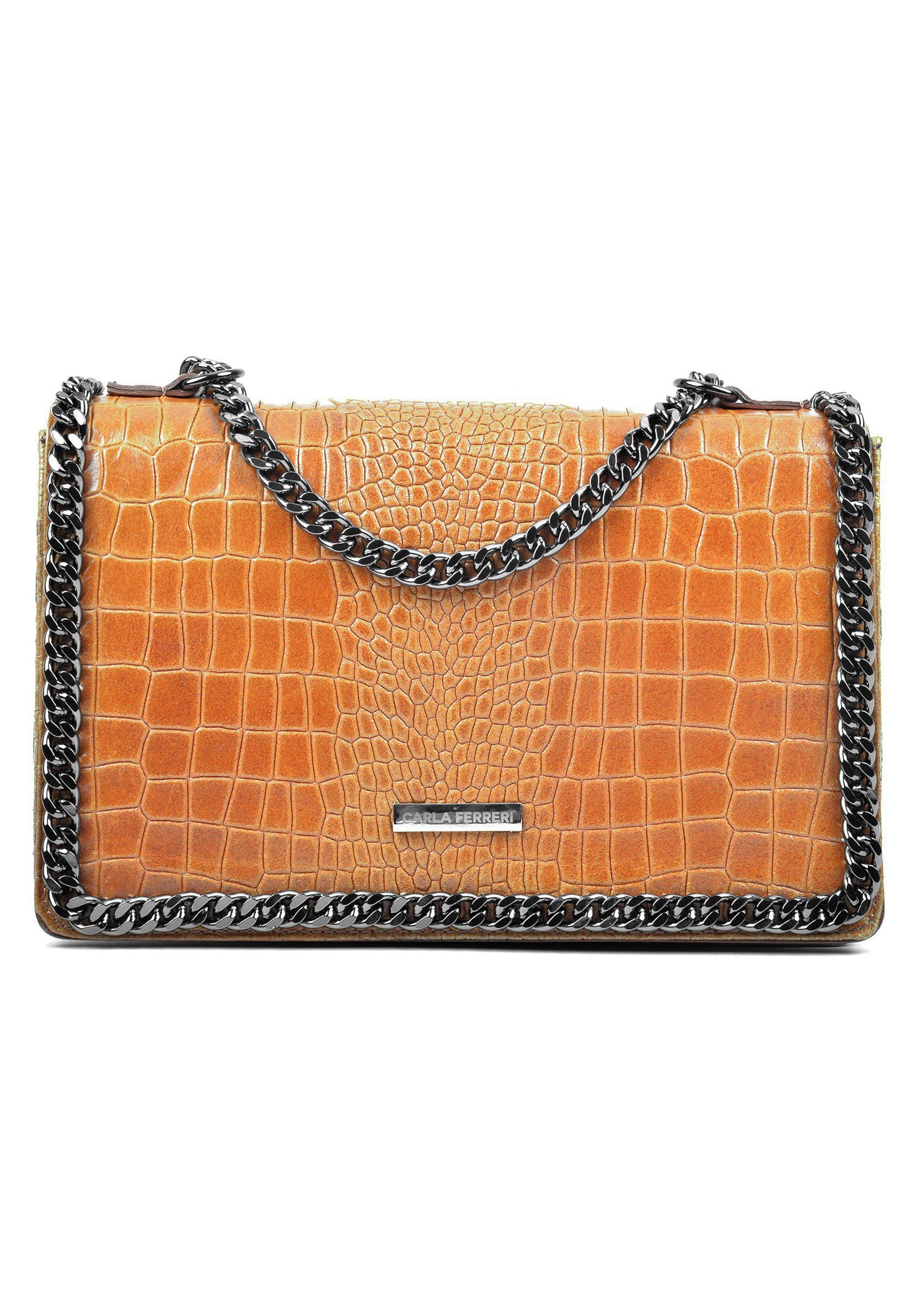 Carla Ferreri WITH INTERIOR ZIP POCKET - Borsa a tracolla - cognac/marrone  - Zalando.it
