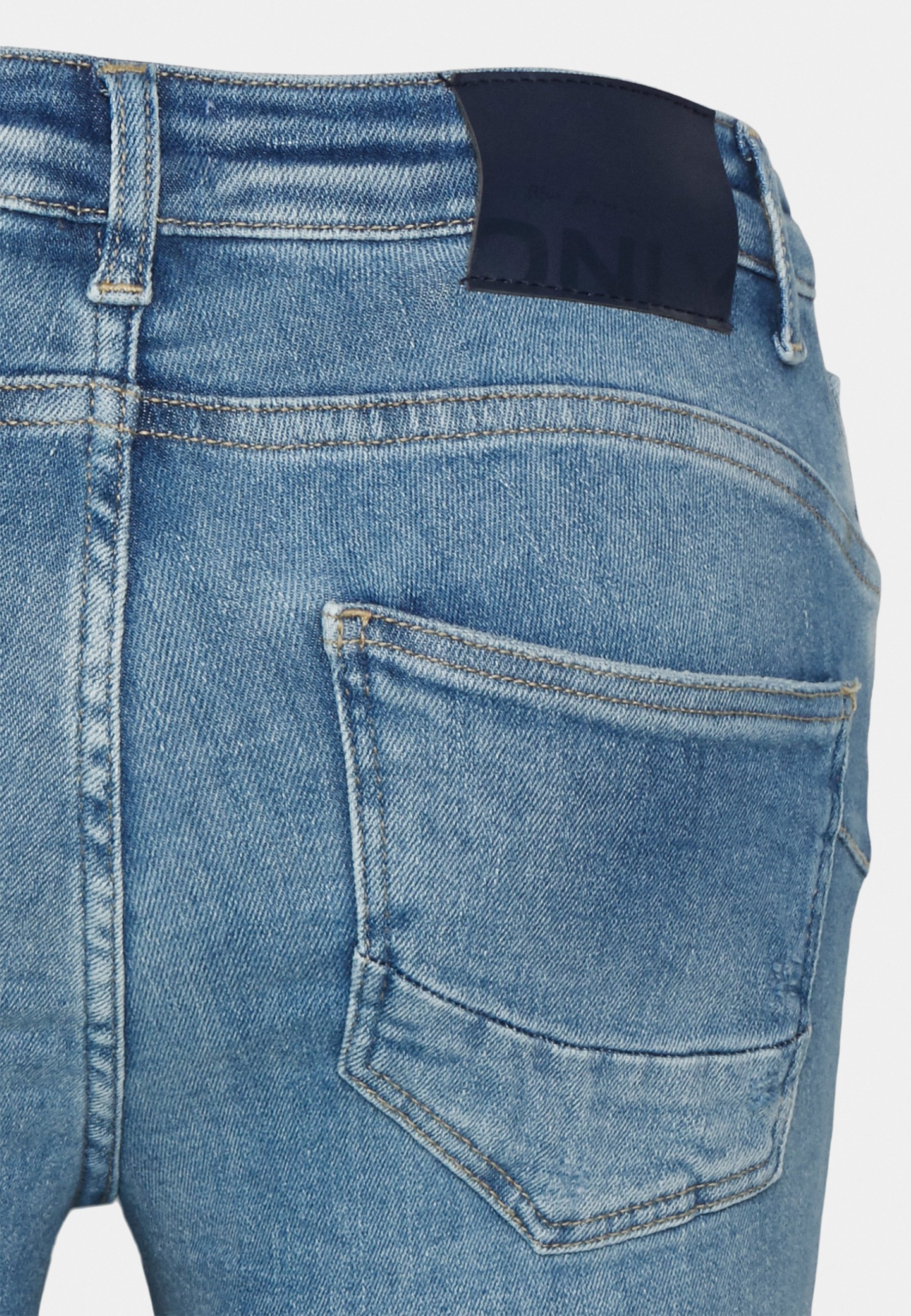 ONLY Petite ONLPOWER MID PUSH UP - Jeans Skinny Fit - light medium blue  denim/light-blue denim - Zalando.ie