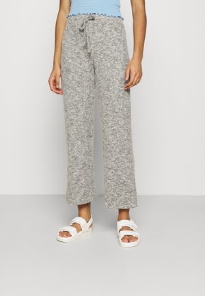 WIDE LEG BRUSHED TROUSER - Bukse - grey