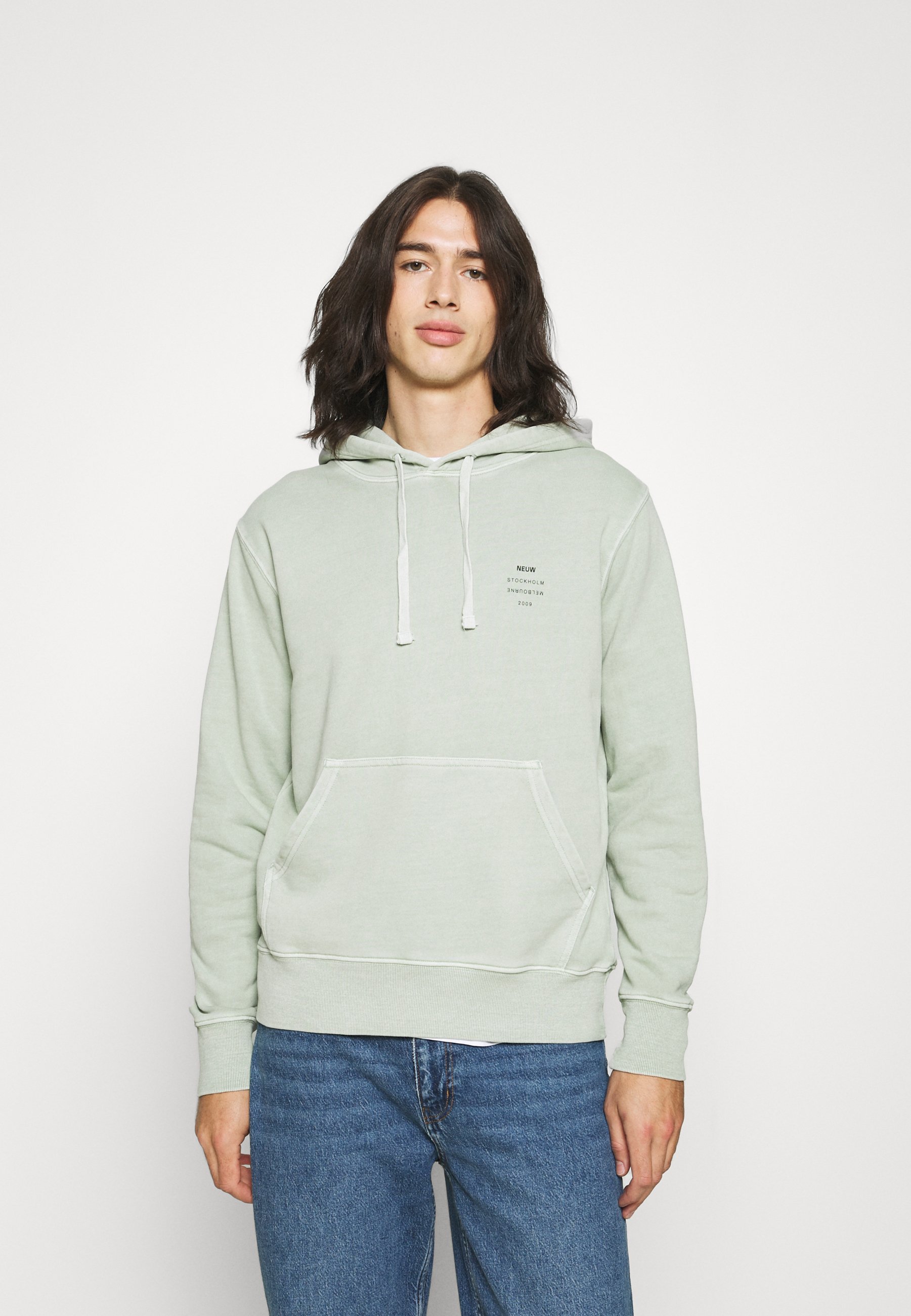 Neuw HOOD - Hoodie - washed sage/taupe 