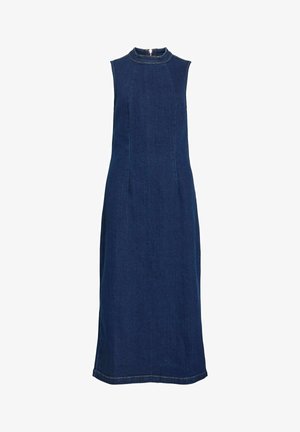 VILA, JEANSKLEID VIWIONA MIDI - Jeanskleid - dark blue denim
