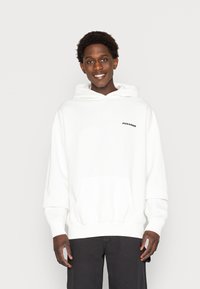 Pegador LOGO OVERSIZED  - Sweatshirt com capuz - washed bright white