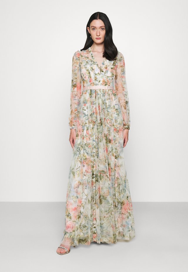 ROSE GARDEN V NECK GOWN - Robe longue - multi