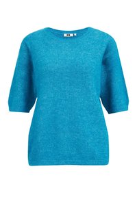 WE Fashion Stickad tröja - stone blue denim