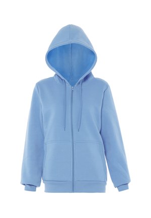 Mikina na zip - sanftes blau