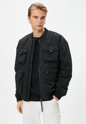 Koton ZIPPER POCKET DETAIL COLLEGE  - Bomberjakke - black