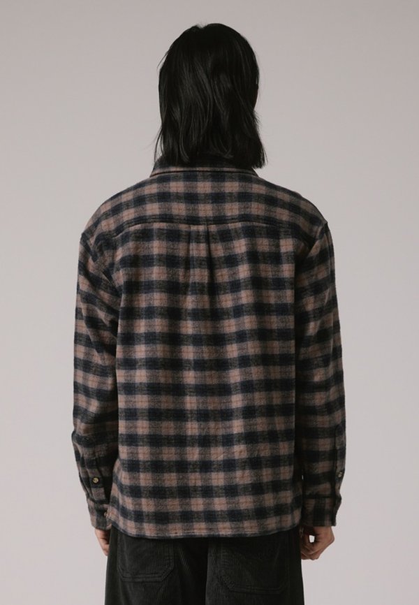 PLAID SHIRT - Shirt - taupe