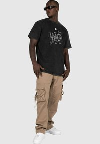 MJ Gonzales MÄNNER CLASSIC V.1 X ACID WASHED HEAVY OVERSIZED  - T-shirts print - black