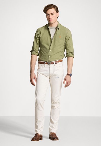 Polo Ralph Lauren SLIM FIT GARMENT-DYED OXFORD SHIRT - Overhemd - sage green