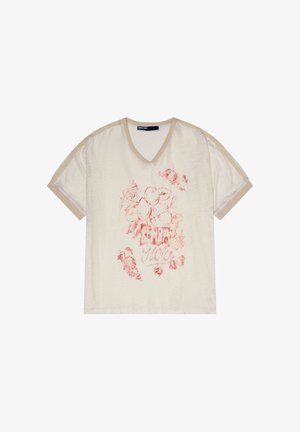 BIMBA Y LOLA, T-shirt imprimé - marfil