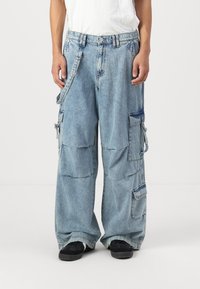 Only & Sons ONSDANN STRING LOOSE FIT DENIM - Radničke traperice - light blue denim