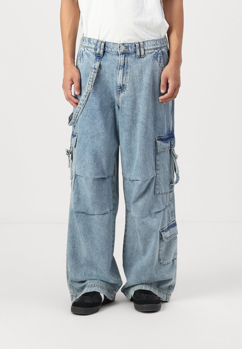 Only & Sons ONSDANN STRING LOOSE FIT DENIM - Radničke traperice - light blue denim
