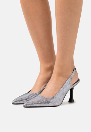 Monki, Escarpins à talons hauts - silver-coloured