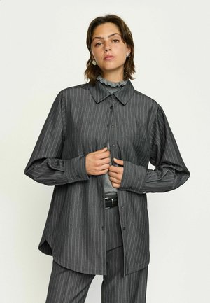 Cămașă - dark grey melange