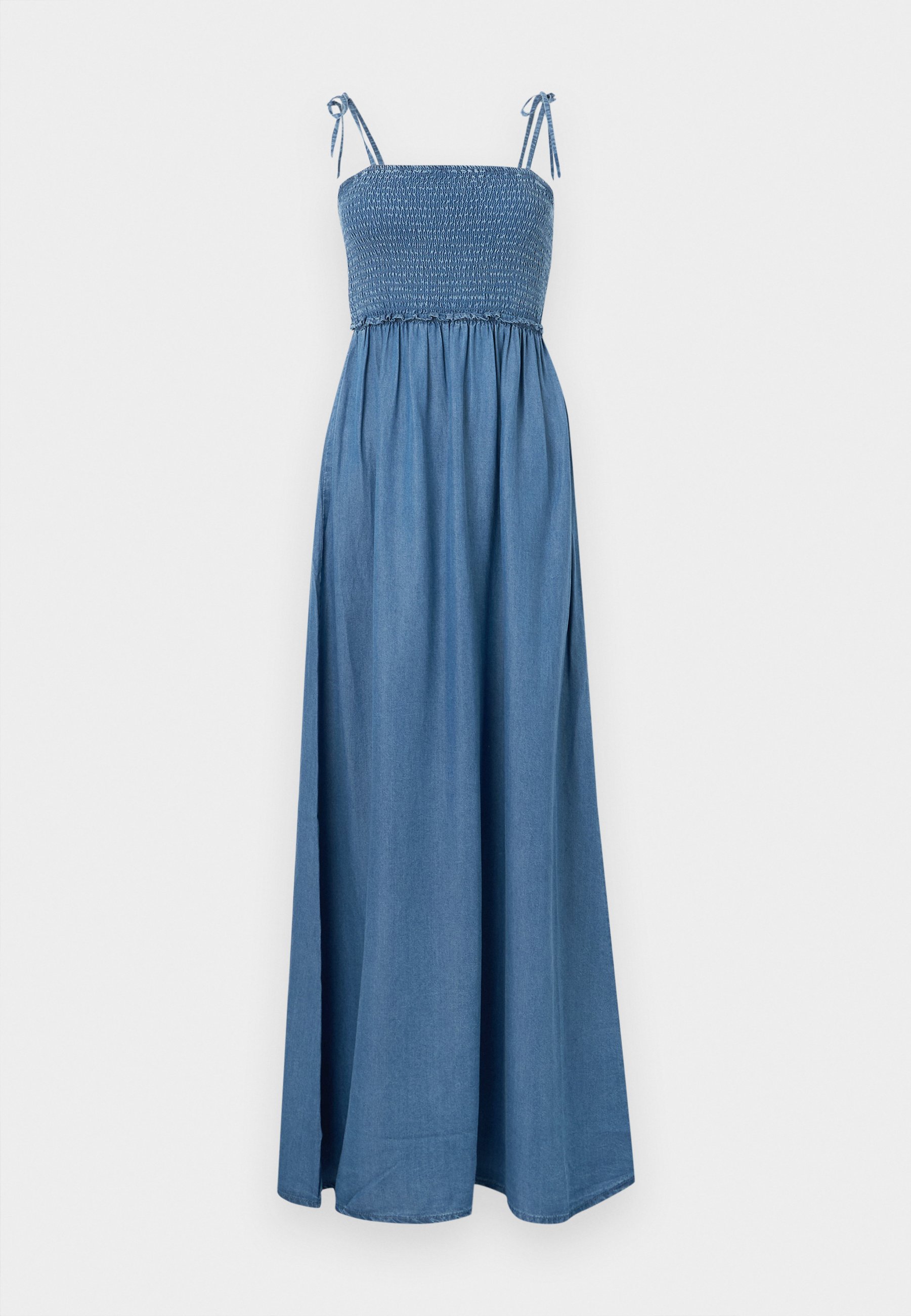 ONLY ONLCHARIS LIFE SMOCK MAXI DRESS - Denim dress - medium