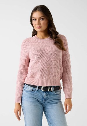 MIT DETAILS - Pullover - rose