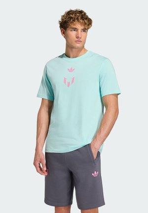 MESSI TEE - T-shirt imprimé - semi flash aqua