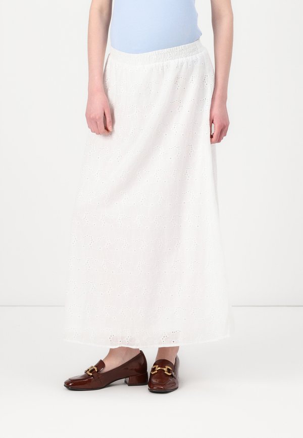 OLMMYLO SKIRT - Maxi skirt - cloud dancer