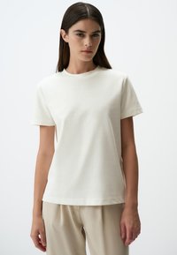 CREW NECK SHORT SLEEVE - T-shirt basic - off-white