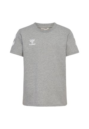 GO 2.0 CHEVRON S/S  - T-shirt med print - grey melange