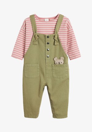 SET - Ogrodniczki - khaki
