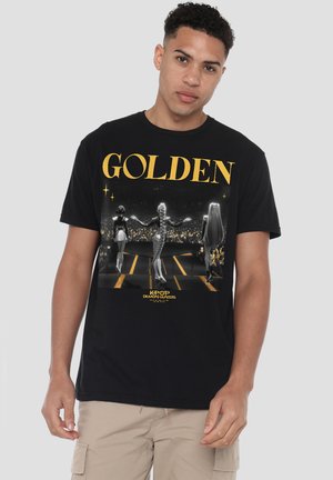 NETFLIX, KPOP DEMON HUNTERS HUNTRIX GOLDEN STAGE - Print T-shirt - black