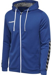Hummel HMLAUTHENTIC - Felpa con zip - blau