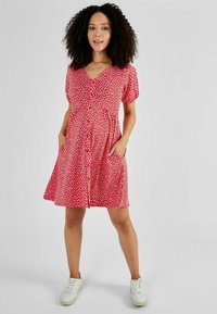JoJo Maman Bébé V-NECK MATERNITY - REGULAR FIT - Särkkleit - red ditsy