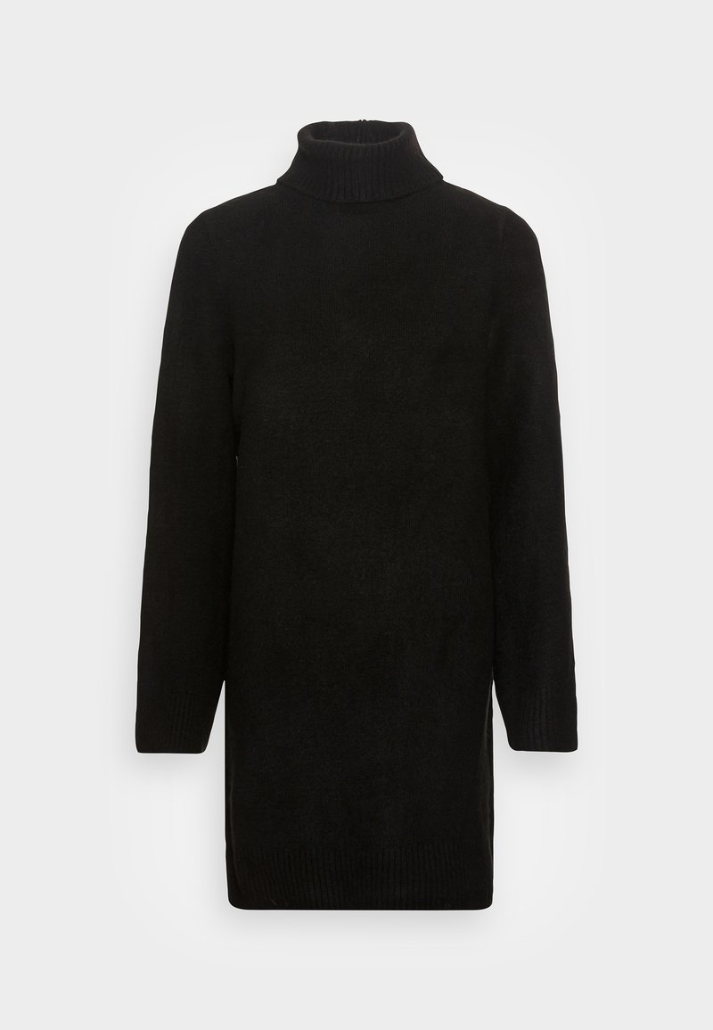 Anna Field ROLLKRAGEN MINI STRICKKLEID Jumper dress black Zalando