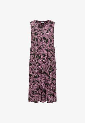 Cecil, MIDIKLEID WITH V-NECK AND PRINT - Vestito casual - raw khaki