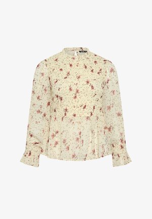 Yours Clothing, PLUS SIZE FLORAL TOPS - Bluse - white