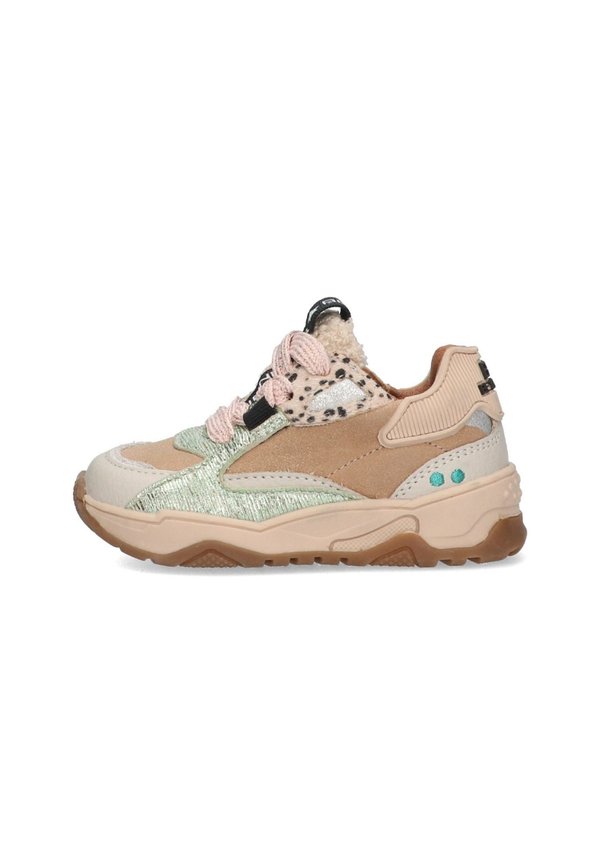 CISKE CHUNKY - Sneaker low - beige wit groen