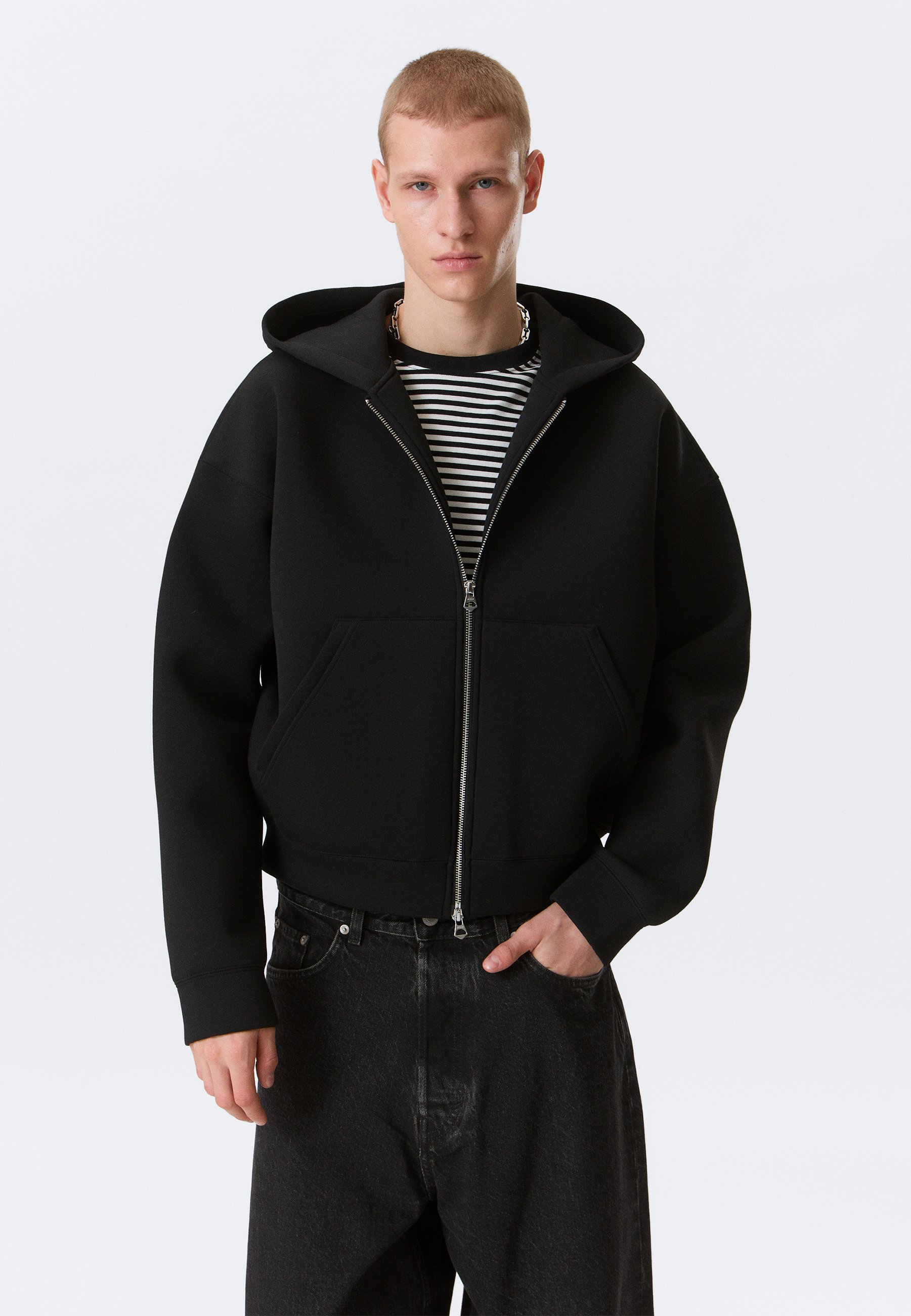 SOLOV  SUNNY ZIP UP SWEAT todayful ブラック Weekday SIMON SCUBA - Zip-up sweatshirt - black dark/black