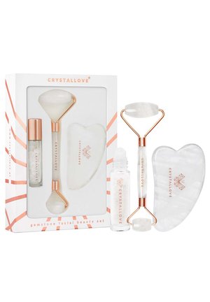 ZESTAW DO MASAŻU TWARZY Z KRYSZTAŁU GÓRSKIEGO - Set de soins du visage - transparent