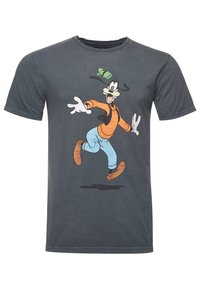 Re:Covered DISNEY EXCITED GOOFY - T-shirt med print - charcoal
