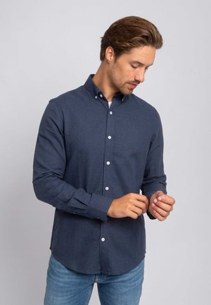 Overhemd - blauw donkerblauw