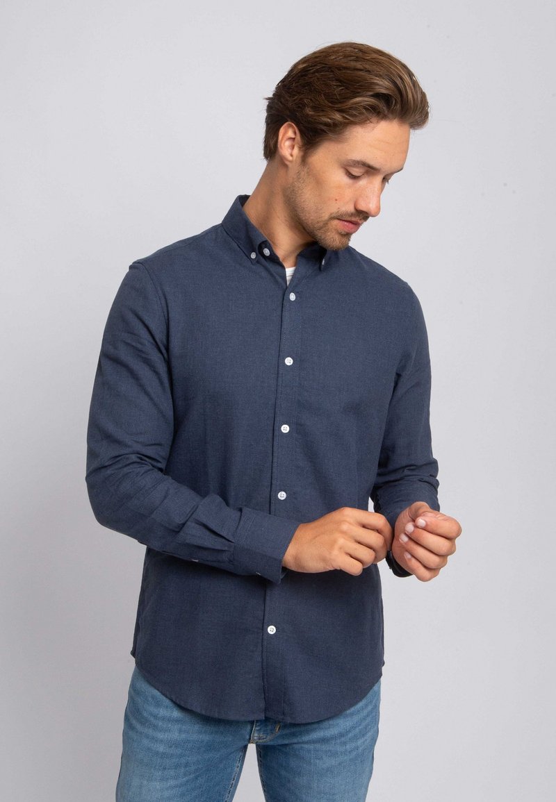 Suitable Overhemd - blauw donkerblauw