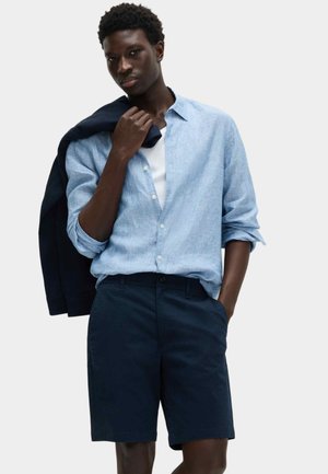 REGULAR FIT STRETCH  - Shorts - navy